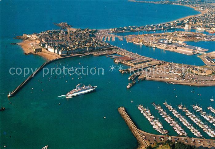 Saint-Malo 35 Gare maritime Cité corsaire vue aérienne