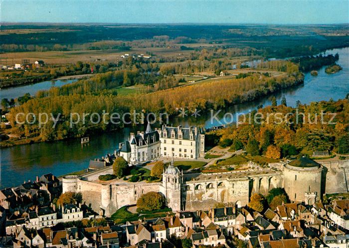 Amboise Chateau de la Loire vue aérienne