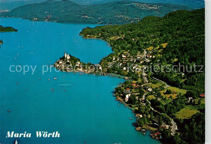 Maria Woerth Woerthersee Fliegeraufnahme