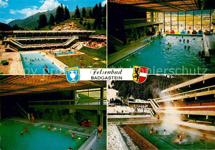 Badgastein Freibad Felsen Thermalhallenbad