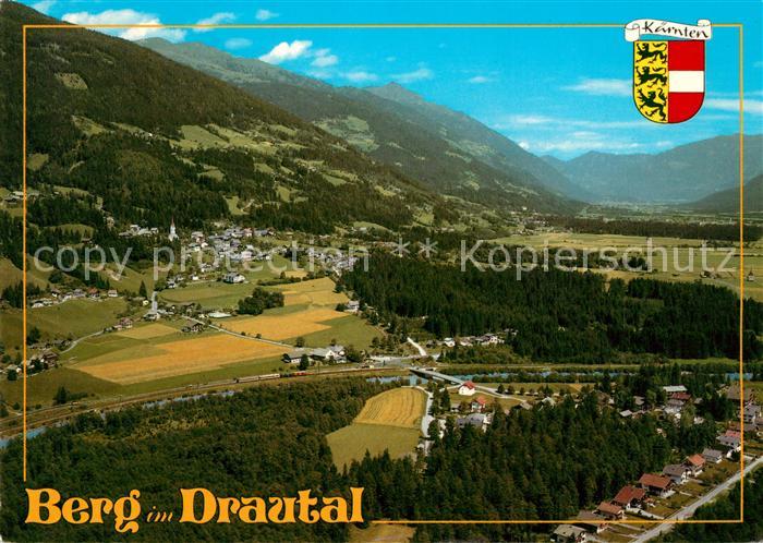 Berg Drautal Sommerfrische Gailtaler Alpen Kreuzeckgruppe Fliegeraufnahme