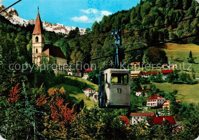 Duerrnberg Hallein Salzbergbahn mit Heilbad Salzbergwerk Kirche