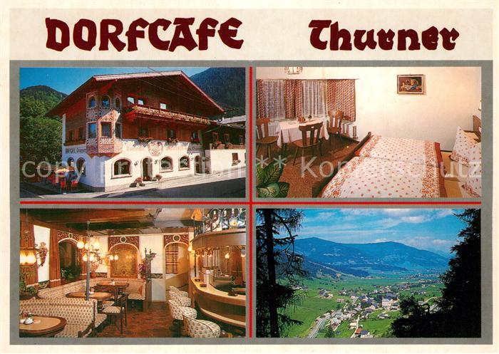 Flachau Dorfcafe Thurner Gastraum Fremdenzimmer Landschaftspanorama