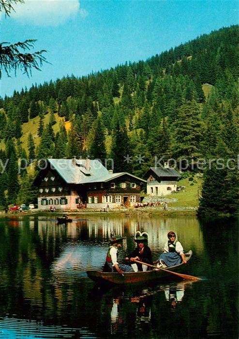 Obernberg Brenner Alpengasthaus Obernbergersee Ruderboot Trachten