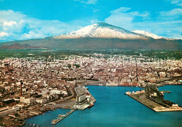 Catania Blick zum aetna Fliegeraufnahme