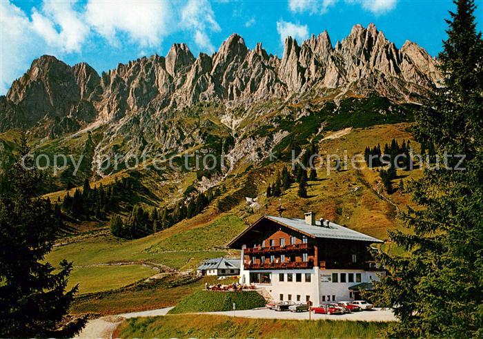 Muehlbach Hochkoenig Arthurhaus Berggaststaette Manndlwand Gebirgspanorama