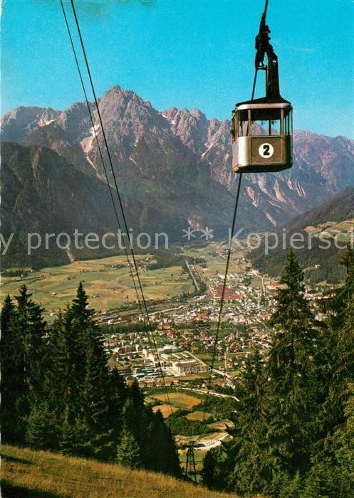 Lienz Tirol Zettersfeld Seilbahn Blick ins Tal gegen Spitzkofel Lienzer Dolomite