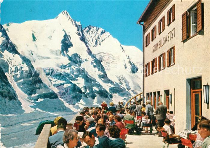 Heiligenblut Kaernten Schnellgaststaette Franz Josephs Hoehe Terrasse Grossglock