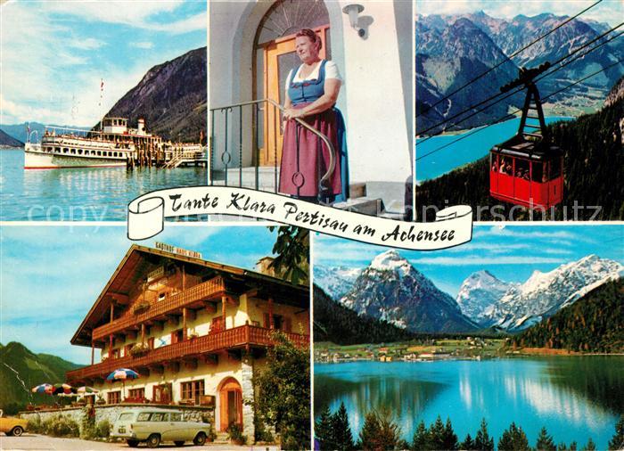 Pertisau Achensee Gaestehaus Pension Tante Klara Dampfer Alpenpanorama Bergbahn