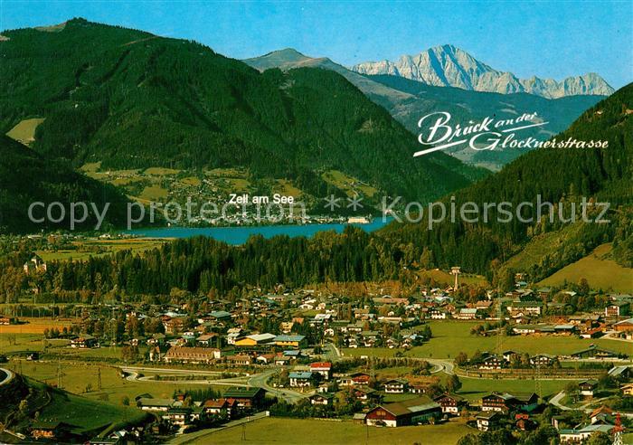 Bruck Grossglocknerstrasse Panorama Blick nach Zelt am See Hohe Tauern Fliegerau