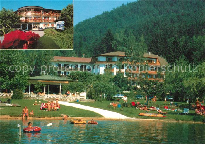 Unterburg Klopeinersee Ferienhotel Krainz Haus Alpensee Strandbad Strandcafe