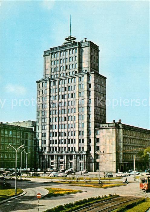 Litzmannstadt Lodz Wiezowiec przy ulicy Henryka Sienkiewicza Wolkenkratzer Hochh