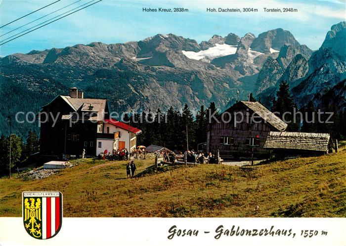 Gosau Oberoesterreich Gablonzerhaus Dachsteingebirge