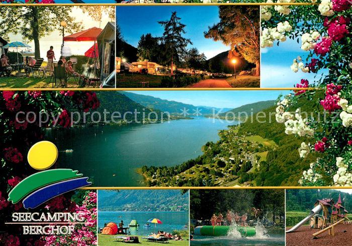 Landskron Kaernten Seecamping Berghof Panorama Woerthersee Alpen