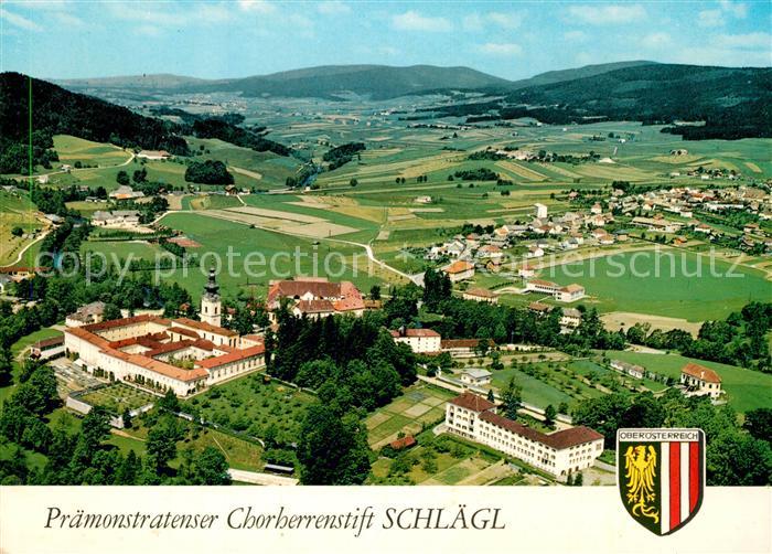 Schlaegl Praemonstratenser Chorherrenstift Fliegeraufnahme