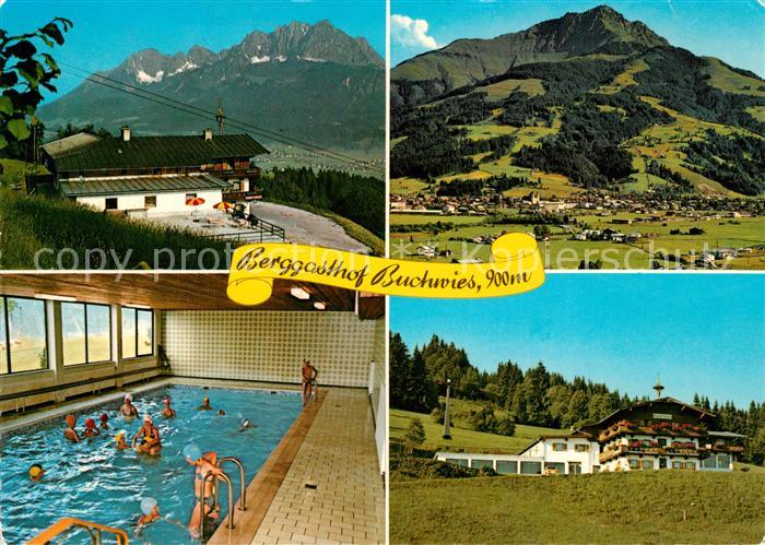 St Johann Tirol Berggasthof Jugendheim Buchwies Hallenbad Landschaftspanorama Wi
