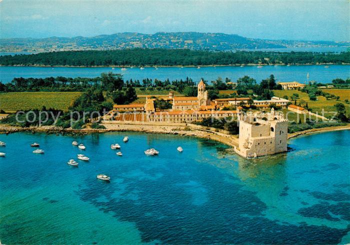 Cannes Alpes-Maritimes Monastere des Iles de Lerins Saint Honorat vue aérienne