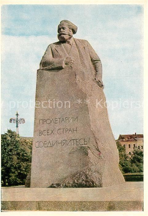 Moskau Moscou Karl Marx Denkmal