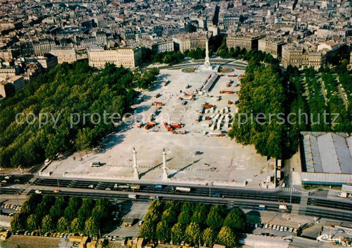Bordeaux Esplanade des Quinconces vue aérienne