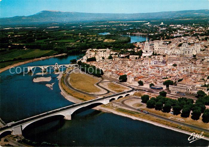 Avignon Vaucluse Le Rhone et la ville Ruines du Pont Sai