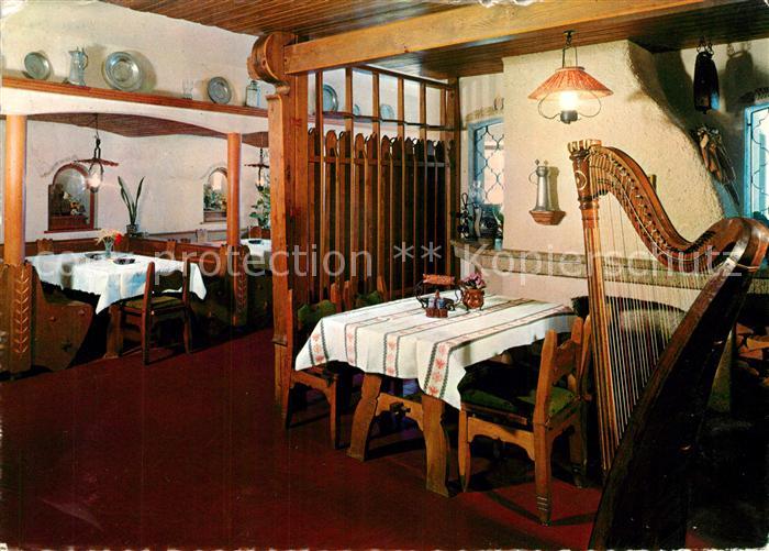 Kufstein Tirol Gasthof zur Schanz Gaststube Harfe Musikinstrument