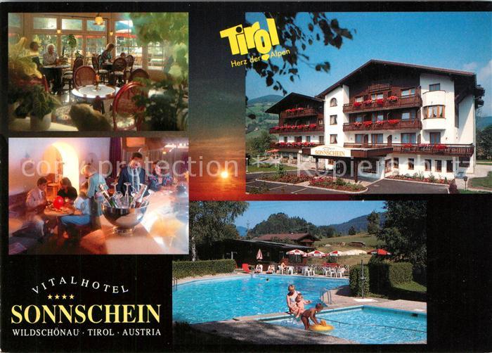 Niederau Wildschoenau Vitalhotel Sonnschein Restaurant Cafe Swimming Pool