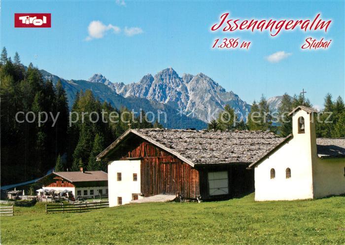 Neustift Stubaital Tirol Issenanger Alm Pinnistal Kapelle Blick gegen Ampferstei