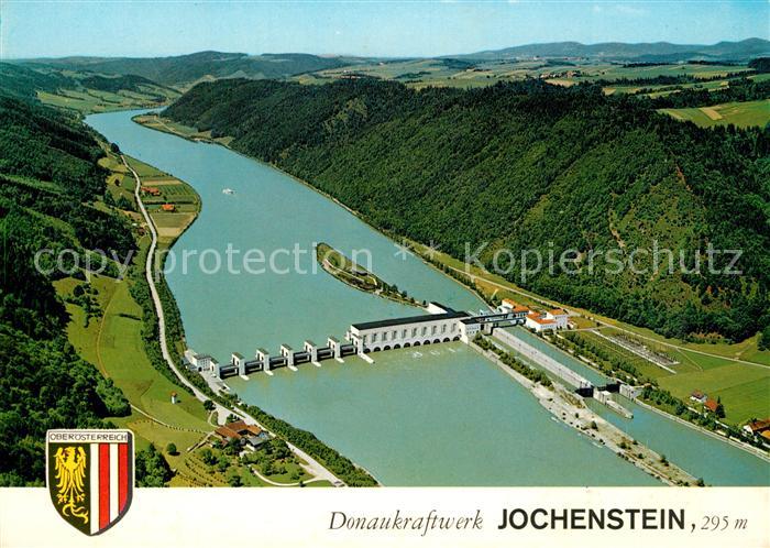 Jochenstein Niederbayern Donaukraftwerk Fliegeraufnahme