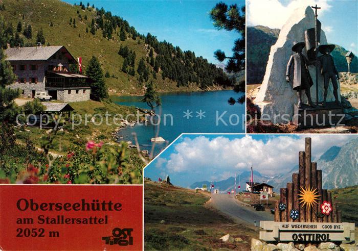 St Jakob Defereggen Oberseehuette am Obersee Gedenkstein Andreas Hofer Grenzuebe