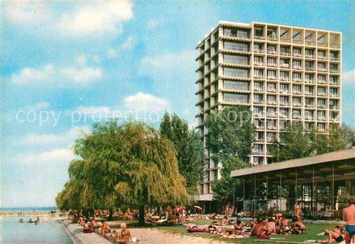 Siofok Europa Szallo Hotel Badestrand Liegewiese