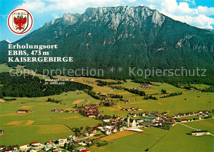 Ebbs Erholungsort am Fusse des Kaisergebirges Fliegeraufnahme