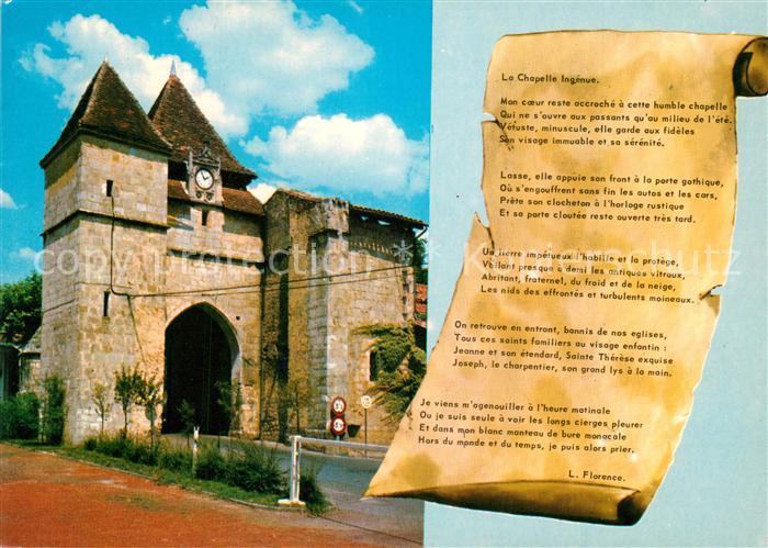 Barbotan les Thermes Chapelle Kapelle Poesie