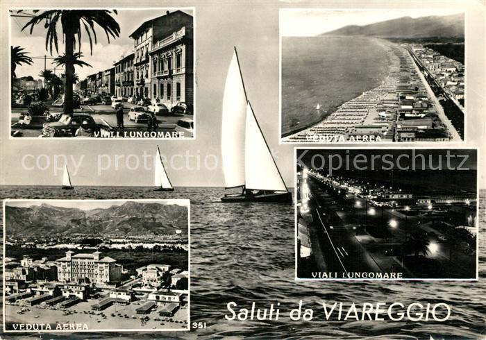 Viareggio Viale Lungomare Fliegeraufnahme