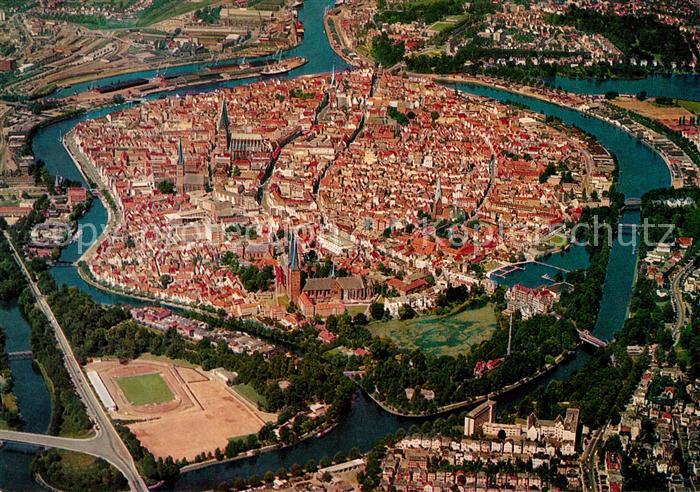 Luebeck Fliegeraufnahme