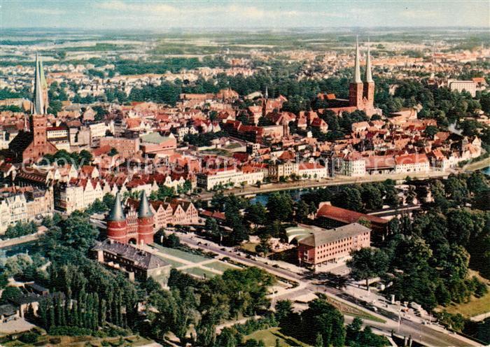 Luebeck Fliegeraufnahme