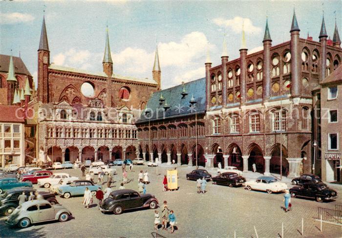Luebeck Marktplatz Rathaus