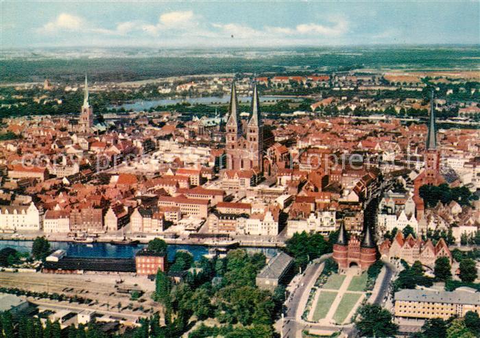 Luebeck Fliegeraufnahme