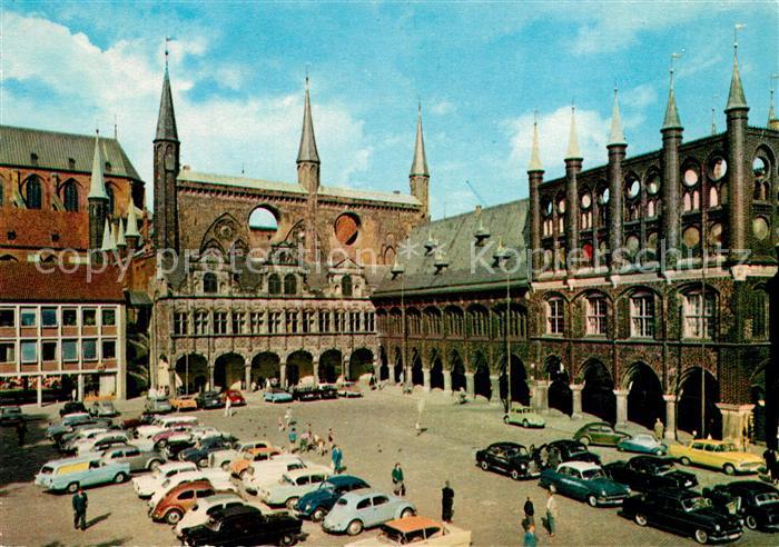 Luebeck Marktplatz Rathaus
