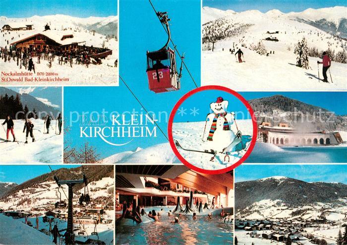 Kleinkirchheim Kaernten Nockalmhuette  Sankt Oswald Hallenbad Winterlandschaften