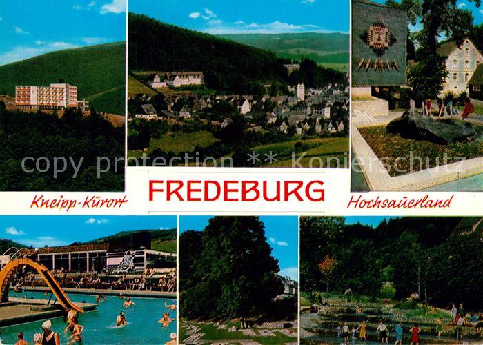 Fredeburg Schmallenberg Schwimmbad Kurpark Panorama