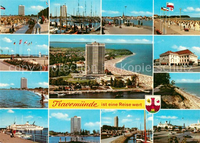 Travemuende Ostseebad Hafen Strand Hochhaus