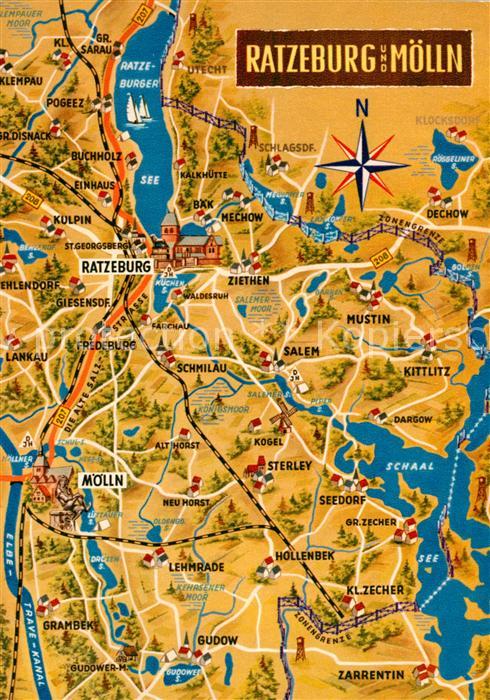 Ratzeburg Moelln Panoramakarte