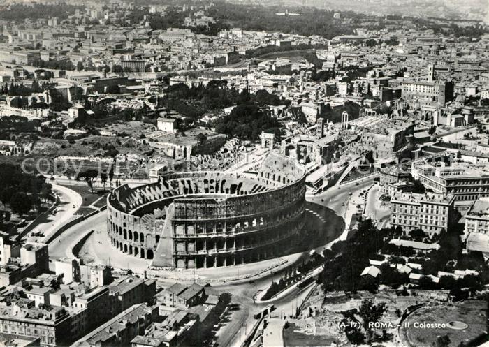 Roma Rom Colosseum Fliegeraufnahme
