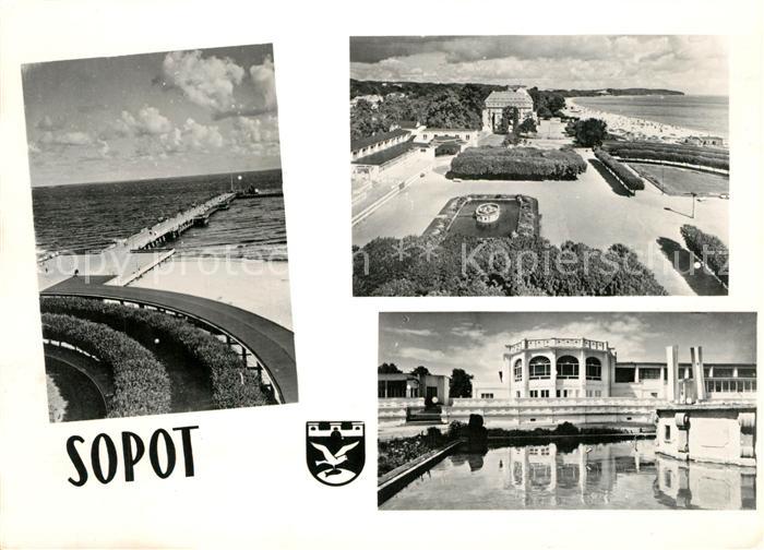 Zoppot Sopot Strandpromenade Kurhaus