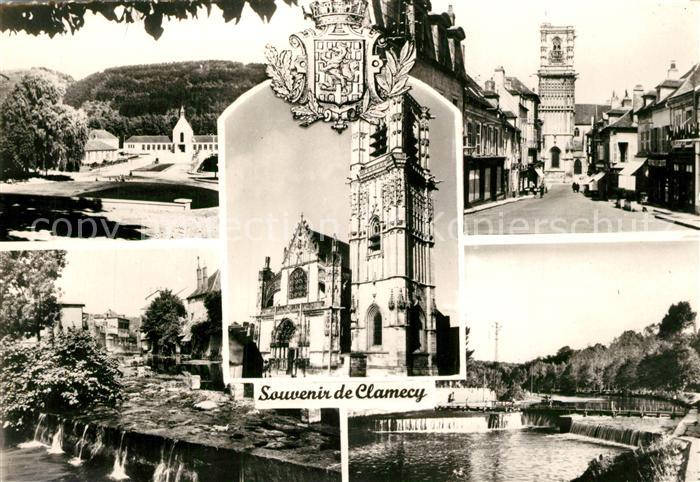 Clamecy Nievre Collegiale Saint Martin Rue du Grand Marche