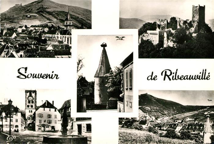 Ribeauville Haut Rhin Elsass Stadtansichten Schlossruinen Saint Ulri