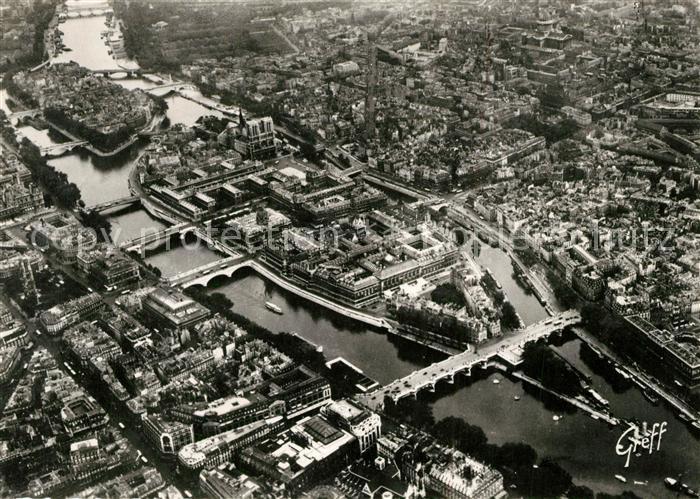 Paris Fliegeraufnahme L ile de la Cite