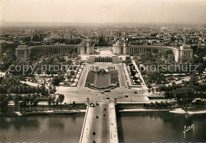 Paris Fliegeraufnahme Palais de Chaillot