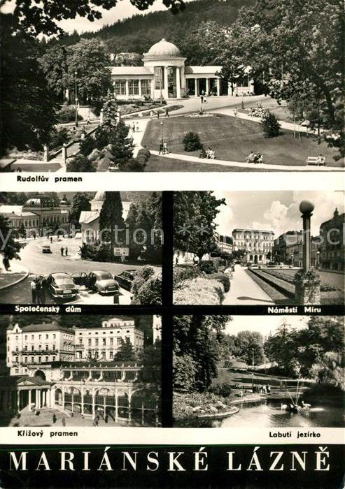 Marianske Lazne Rudolfuv pramen Kiizovy pramen Labuti jezirko