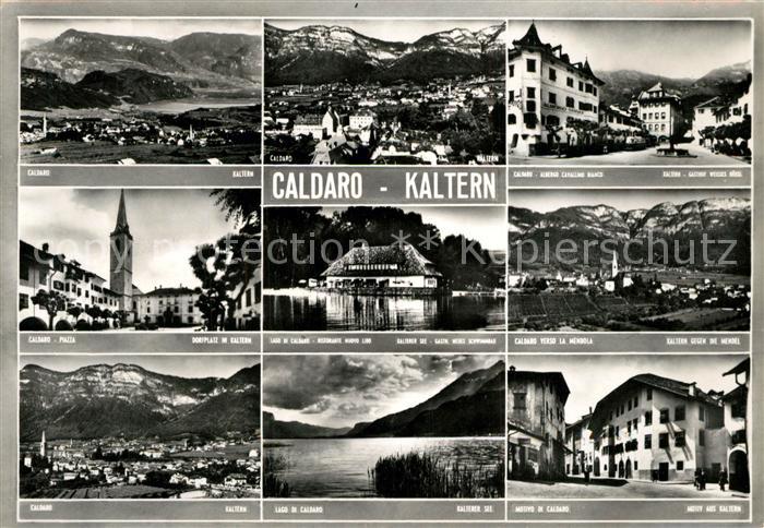 Caldaro Kaltern Piazza Ristorante Nuovo Lido Verso La Mendola